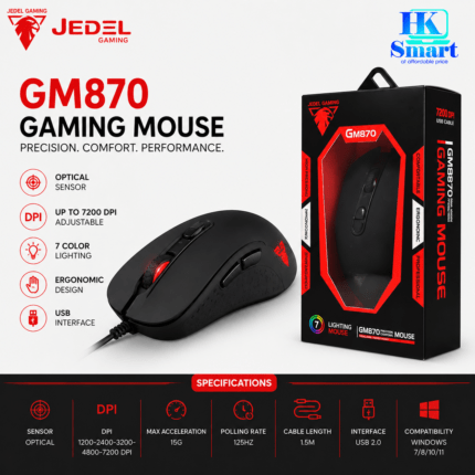 JEDEL GM-870 WIRED GAMING MOUSE